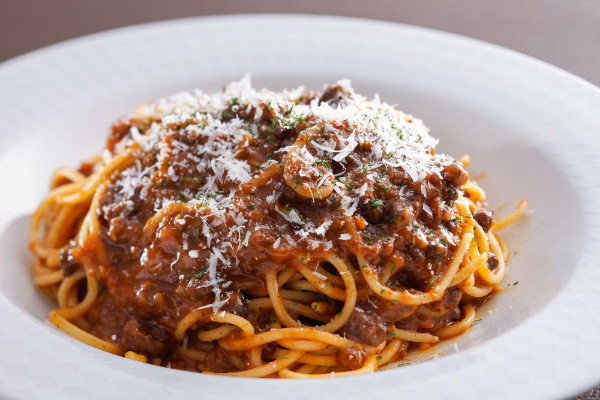 飛騨牛入り粗挽きミートスパゲティ