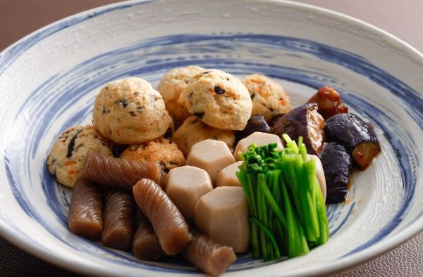 煮物盛り合わせ（がんもどき・里芋・こんにゃく・茄子・青味）