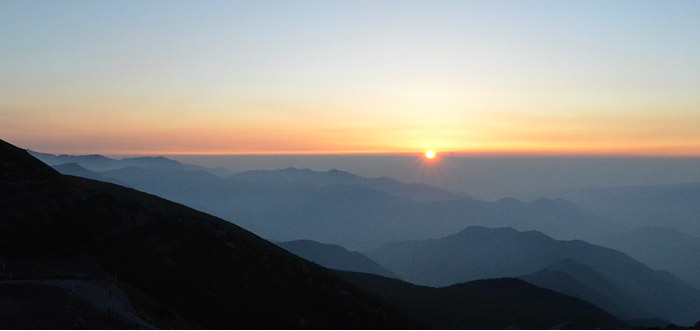 Sunrise of Mt. Norikuradake