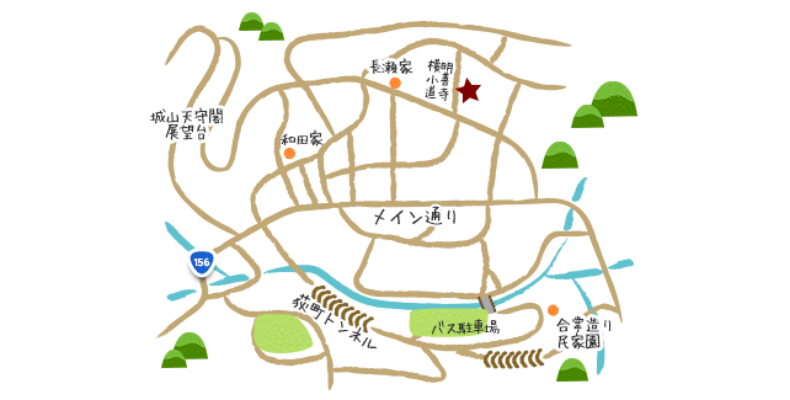 行き方：高山グリーンホテルコンシェルジュのベストノスタルジックポイント「天守閣展望台」