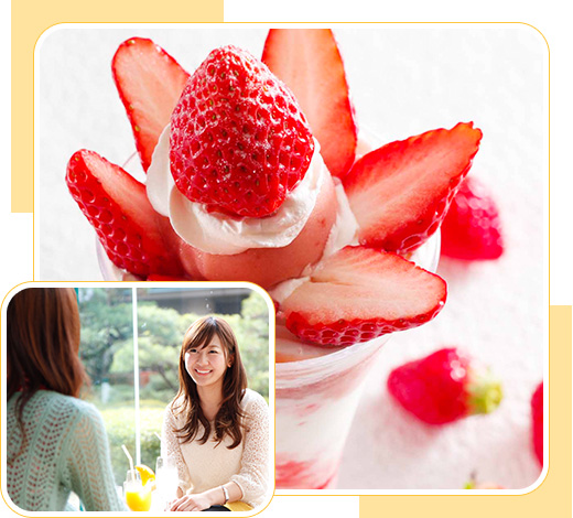 Strawberry Parfait at Takayama Green Hotel